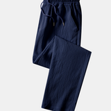 Erik | Kreukstof broek straight leg