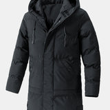 Erik | Verlengde puffer jas met capuchon
