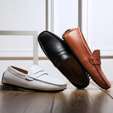 Ferre | Leren zomerloafers met ontspannen pasvorm
