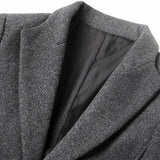 Finn | Wollen overjas met reverskraag