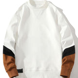 Floris | Sweater met kleurvlakken en ronde hals