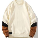 Floris | Sweater met kleurvlakken en ronde hals