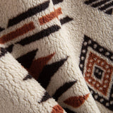 Floris | Teddyfleece jas met Azteekse print