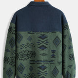 Floris | Teddyfleece jas met Azteekse print