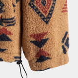 Floris | Teddyfleece jas met Azteekse print