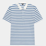 Fokko | Blauwe gestreepte polo