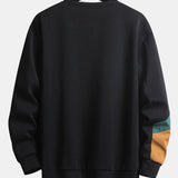 Frank | Sweater met kleurvlakken en ronde hals
