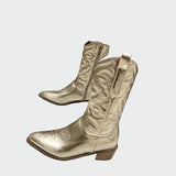 Aneta - Metallic cowboylaarzen