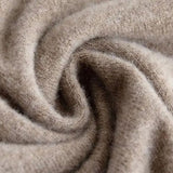 Fedde | Taupe mouwloze trui met V-hals