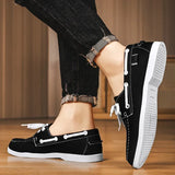 Geerten | Zwarte leren business loafers