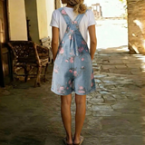Joanne - Bloemen Denim Jumpsuit