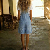 Lillian - Korte Denim Jumpsuit met Zachte Katoenen Touch