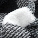 Gerard | Geruite teddyfleece jas met capuchon