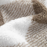 Gerard | Geruite teddyfleece jas met capuchon