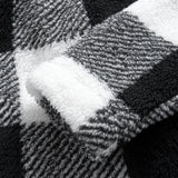 Gerard | Geruite teddyfleece jas met capuchon