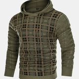 Gerard | Slim-fit trui met capuchon en ruitpanelen