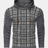 Gerard | Slim-fit trui met capuchon en ruitpanelen