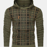 Gerard | Slim-fit trui met capuchon en ruitpanelen