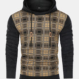 Gerard | Slim-fit trui met capuchon en ruitpanelen
