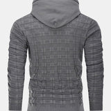 Gerard | Slim-fit trui met capuchon en ruitpanelen