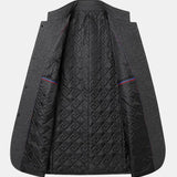 Gijs | Blazer met opstaande kraag in wolmix