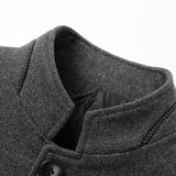 Gijs | Blazer met opstaande kraag in wolmix