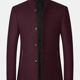 Gijs | Blazer met opstaande kraag in wolmix