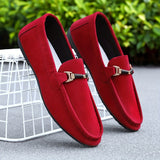 Gijsbrecht | Rode suède business loafers