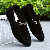Gijsbrecht | Rode suède business loafers