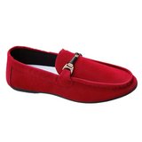 Gijsbrecht | Rode suède business loafers