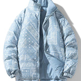Guus | Omkeerbare puffer jas met paisleyprint