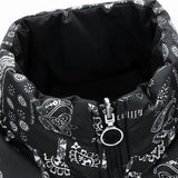 Guus | Omkeerbare puffer jas met paisleyprint