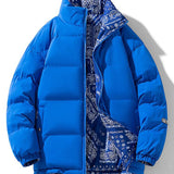 Guus | Omkeerbare puffer jas met paisleyprint