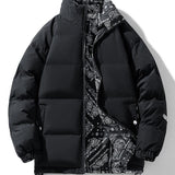Guus | Omkeerbare puffer jas met paisleyprint