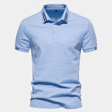 Harm | Lichtblauwe klassieke polo