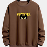 Harm | Sweater met zwarte kat en tekstopdruk en relaxte pasvorm