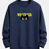 Harm | Sweater met zwarte kat en tekstopdruk en relaxte pasvorm