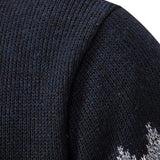 Harm | Trui met capuchon, rits en geometrisch patroon