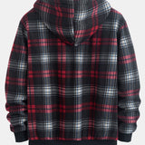 Henk | Flanellen hoodie met teddyvoering