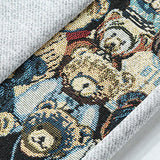 Hidde | Straight leg broek met beer print
