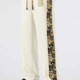 Hidde | Straight leg broek met beer print