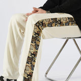 Hidde | Straight leg broek met beer print