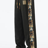 Hidde | Straight leg broek met beer print