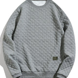 Hidde | Sweater met schaakbordjacquard