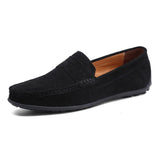 Hiddo | Zachte blauwe suède loafers