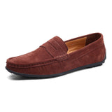 Hiddo | Zachte blauwe suède loafers