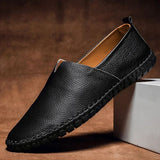 Huib | Handgestikte leren loafers