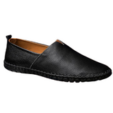 Huib | Handgestikte leren loafers