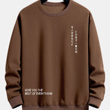 Huub | Sweater met japanse tekstopdruk en relaxte pasvorm