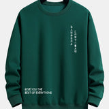 Huub | Sweater met japanse tekstopdruk en relaxte pasvorm